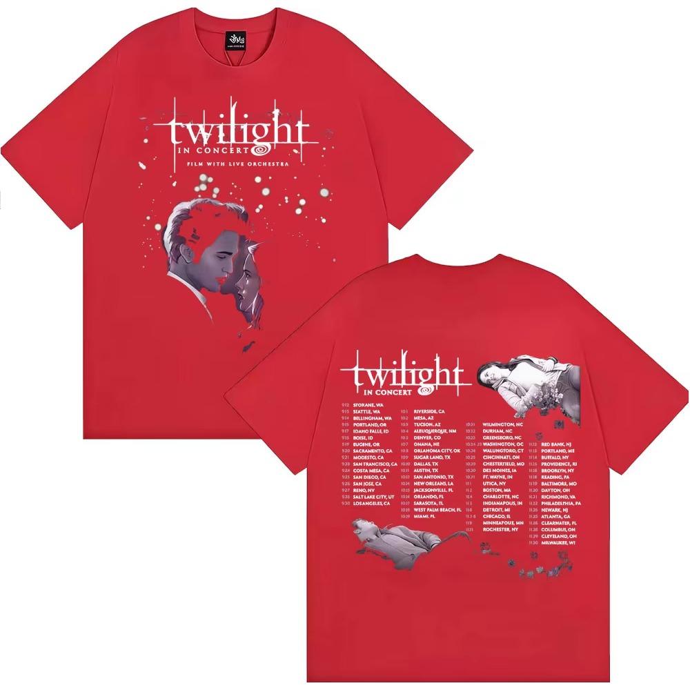

Twilight in Concert Tour T-shirt Vampires Wolves Romance Bella Edward Cullen T Shirt Men Women T Shirts 3XL