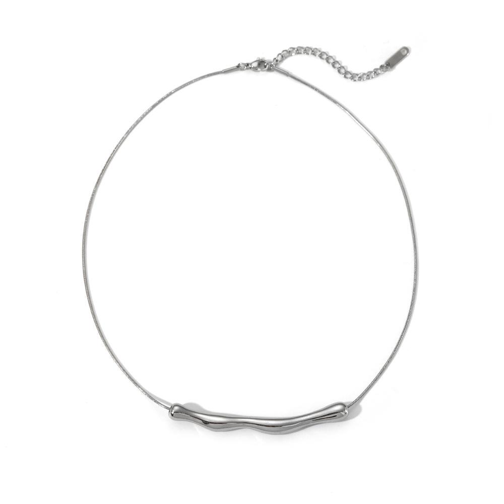 Yori Высококачественное Нерегулярное Нержавеющая Сталь Кулон Ожерелье Нержавеющая Сталь Устойчивая к Тускнению Ежедневное Изысканное Украшение