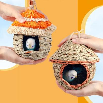 Hand-woven Nest, Parakeet Lawn House, Canary, Rutin Chicken, Hatching, Bird House, Outdoor Hanger, Chickadee House
