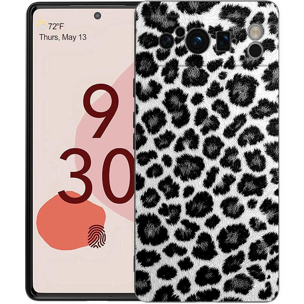 

Phone Case Cover for Google Pixel/9/8/7/6/7A/6A/Pro Shockproof Soft TPU 9/Pro/XL Shell Capas Fundas Black Leopard Print Pattern Pixel 8 pro