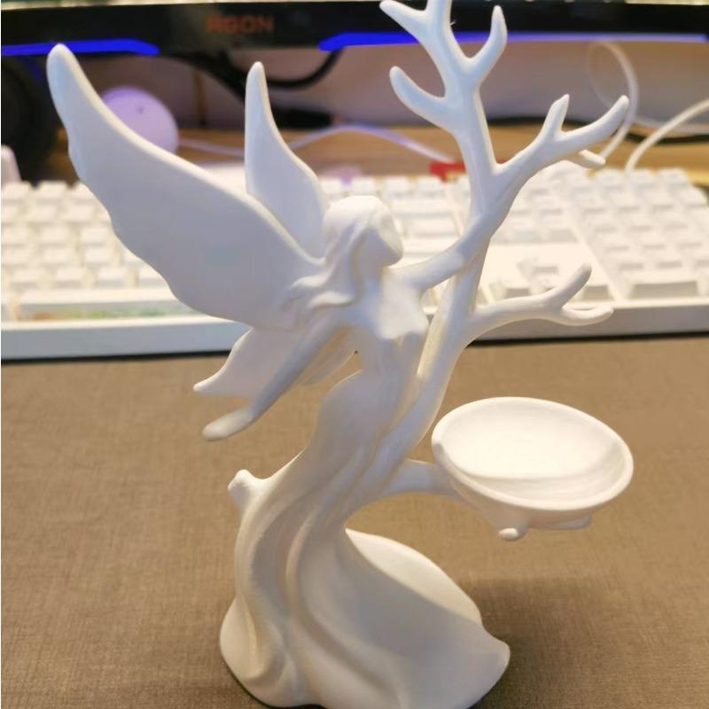 

3D-печать, легкая роскошь, скандинавская подставка для демонстрации ювелирных изделий, стойка для демонстрации украшений, серьги, серьги, ожерелье, вешалка, полка для хранения белый