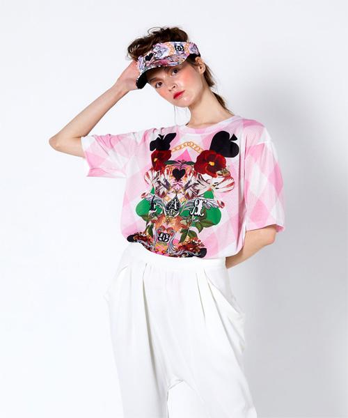 GREEDILOUS Pink Spade T-Shirt