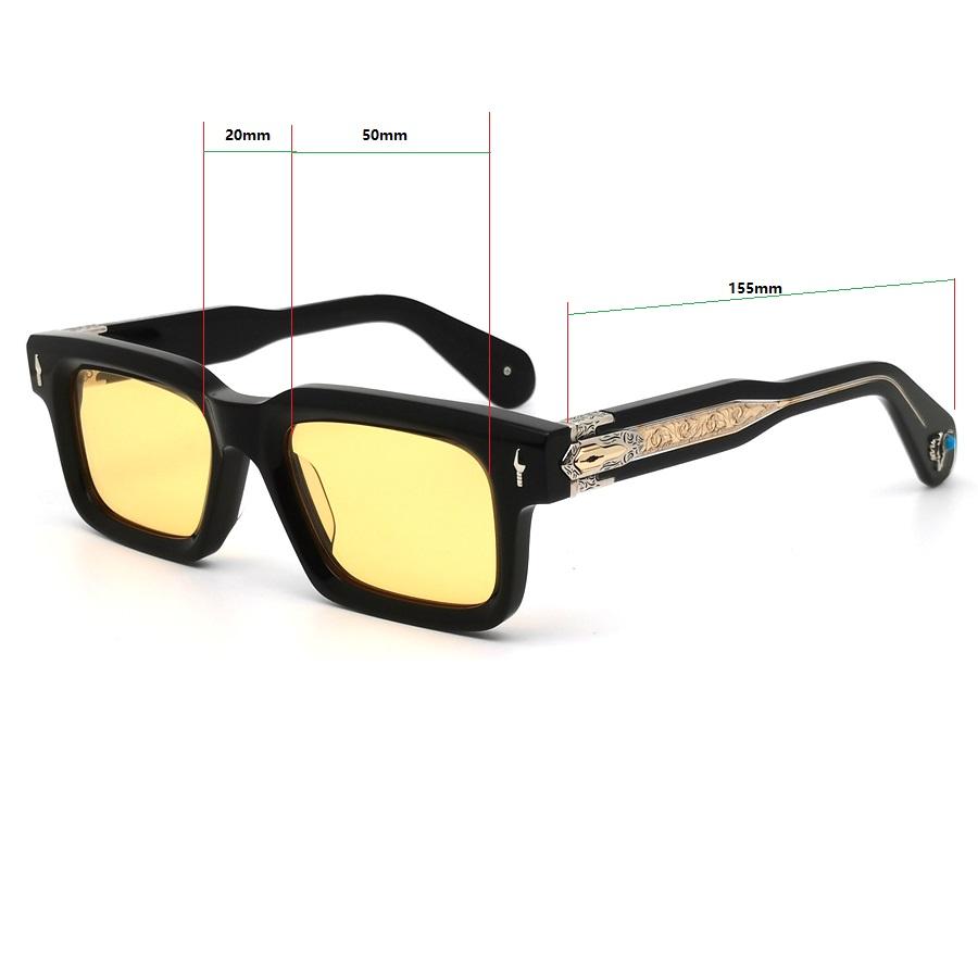 Brand Trendy Fashion Sunglasses UV400 Frame Lunettes De Soleil De Luxe Marque High Quality Acetate Sun Glasses Jmm Belve