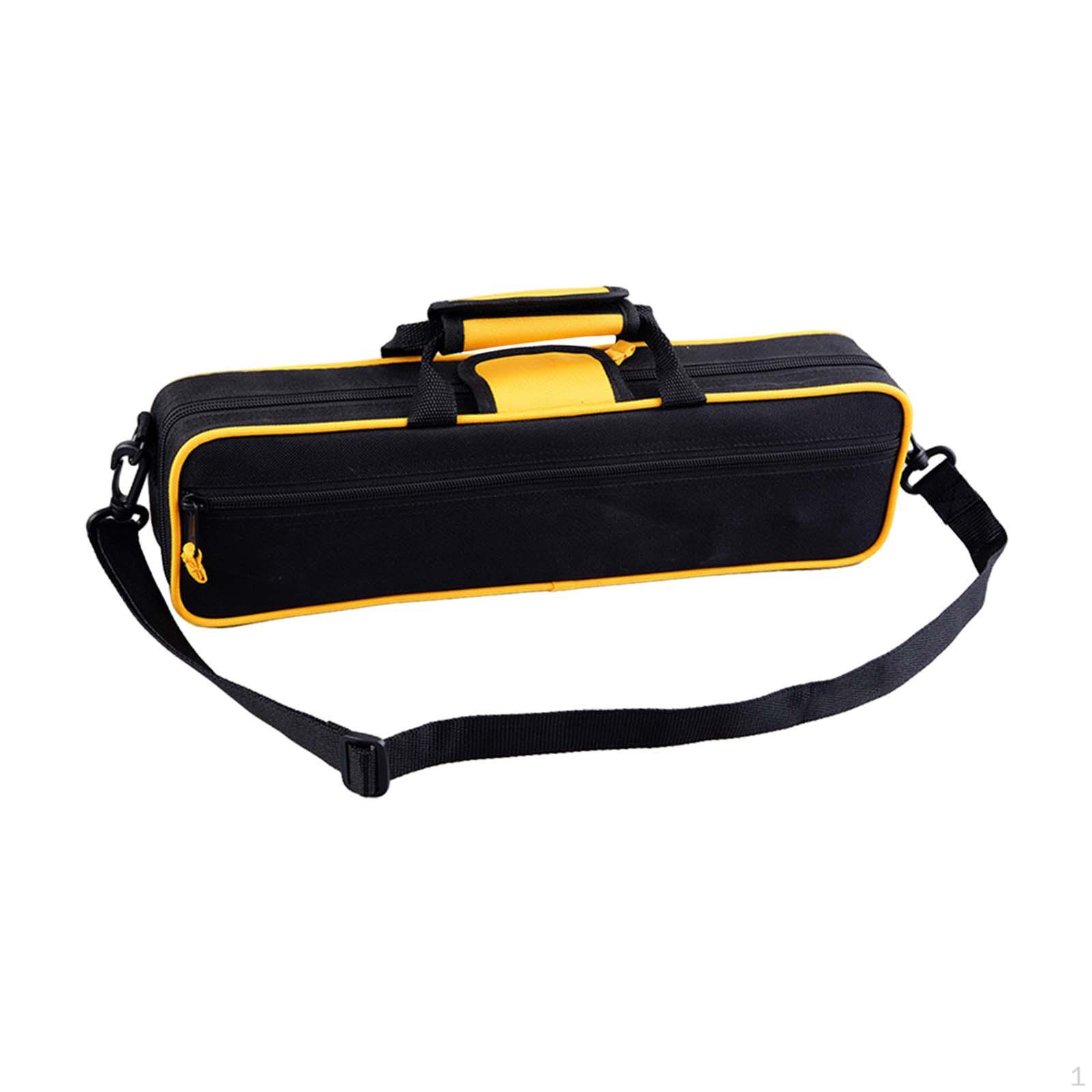 

16 Hole Flute Carrying Bag Case for Holes Flutes Canvas Wear Resistant Protection жовтий