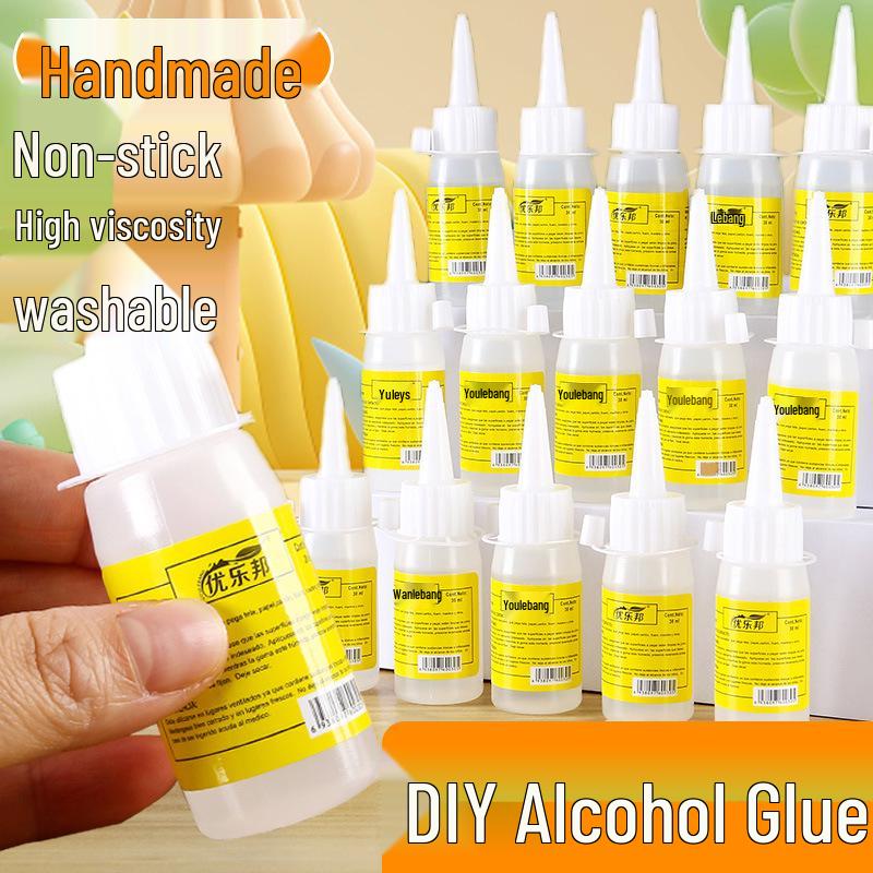 Kids' DIY Craft Kit: Glue, Twist Sticks, Non-Woven Fabric, Crepe Paper, and Hemp for Creative Projects