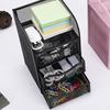 Black Desktop Organizer Metal Stationery Organizer Pen Container Desk Organizer  For Home