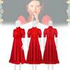 Stunning Pearl Red Dress Costume For Horror Movie Fans Perfect For Halloween Cosplay Events