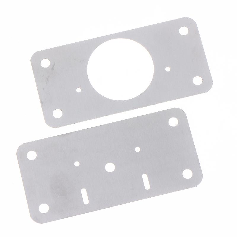 New Cabinet Hinge Repair Plate Kit For Home Kitchen Cabinets And Furniture With Holes, Stainless Steel Door Hinge Mounting Plate