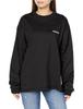 Milkfed Casual STENCIL LOGO WEIT SCHWARZ Damen Langarm-T-Shirt,