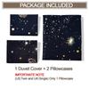 Galaxy Planet Printed Duvet Cover Bedding Set, Soft and Cozy Home Bedroom Decorative Items, Stylish and Comfortable Bedding Set