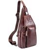Captain Cow Men's Genuine Leather Multifunctional Crossbody Chest Bag