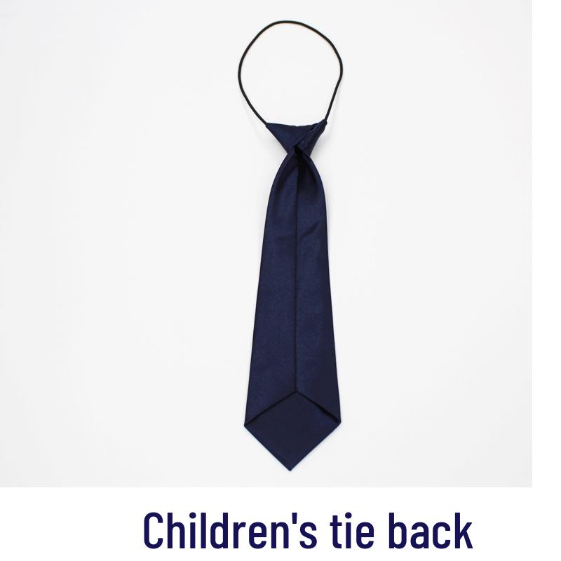Korean Style Solid Color Elastic Tie for Kids - Trendy, Shiny, and Short