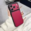 Luxus Süßigkeitenfarbe Leder Muster Hülle für iPhone 17 Air 16 15 14 13 12 11 Pro Max Plus Großes Fenster Sofortwechsel zu 17 Hülle