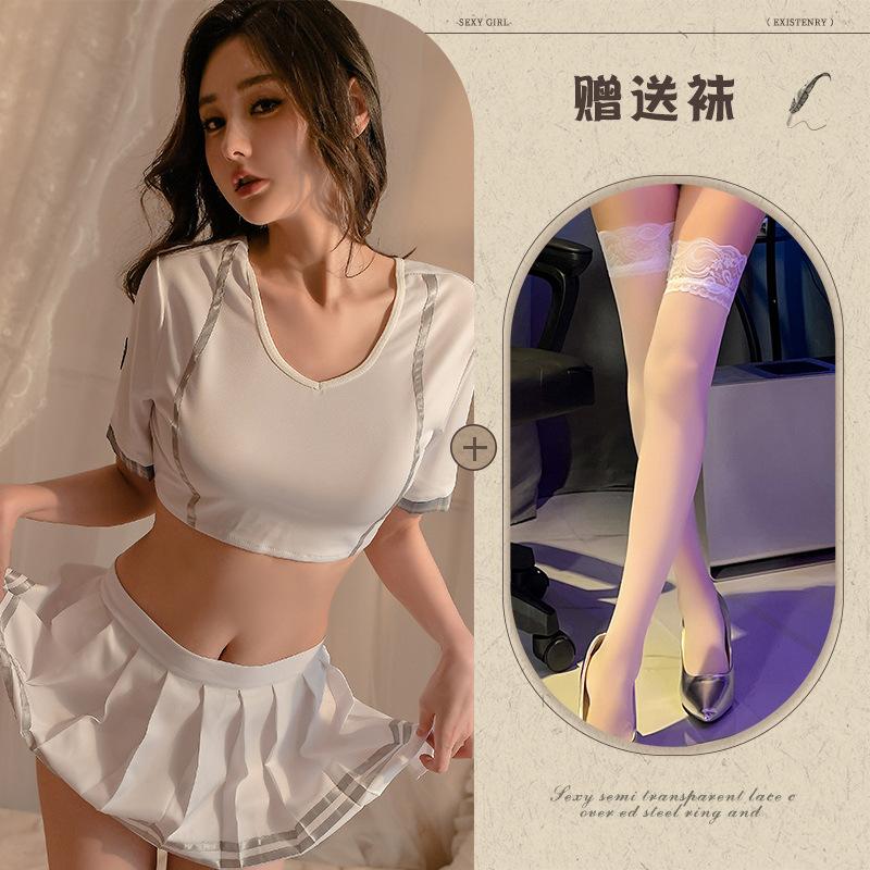 Sexy Soccer Babe Student Wear Sex Lingerie Sex Miniskirt Seduction Uniform Passion Sailor Character