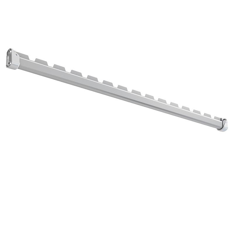 Wall-Mounted Aluminum Clothes Drying Rod with Ceiling Flange Base