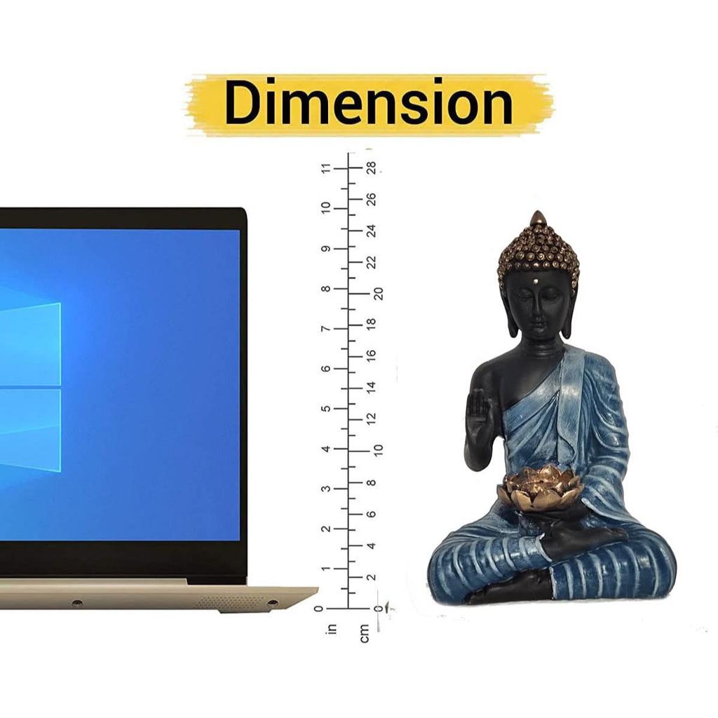 New Buddha Statue Showpiece Idol with tealight for Home Decor & Living Room Unique showpieces 1 pic