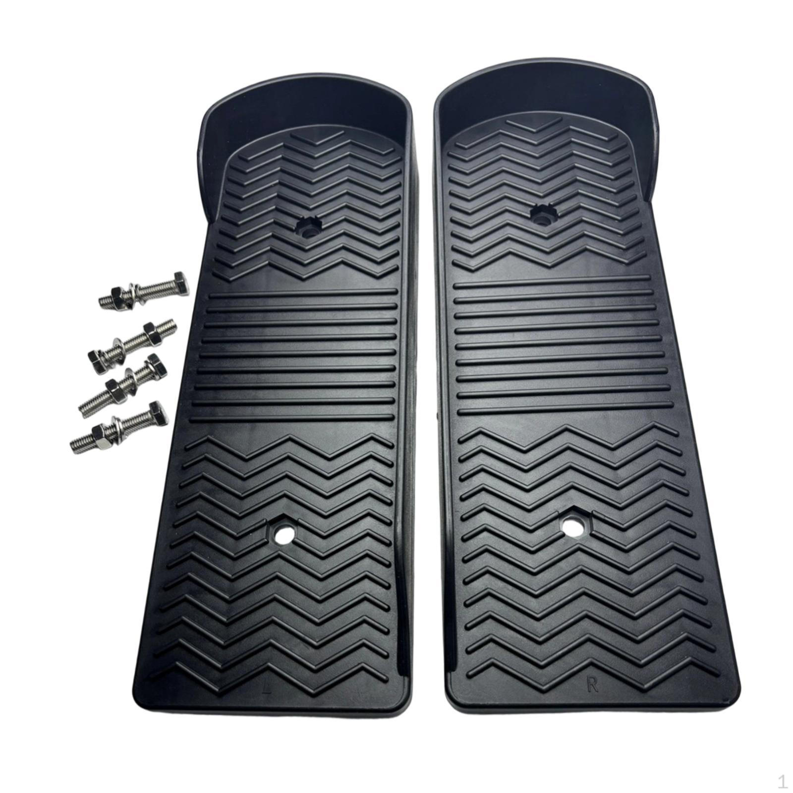 2x Elliptische Fußpedale Fitnessgeräte für Indoor-Sporttraining gray