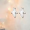 2 Pieces Animals Shaped Hooks Wall Mounted Creative Key Hangers Cartoon Bendable Holder Fridge