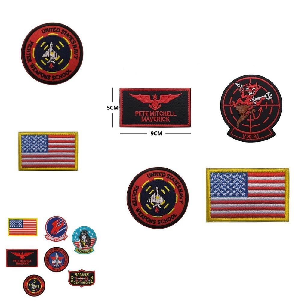 Top Quality Top Gun Navy Fighter Squadron Patches For Jackets Vests And More