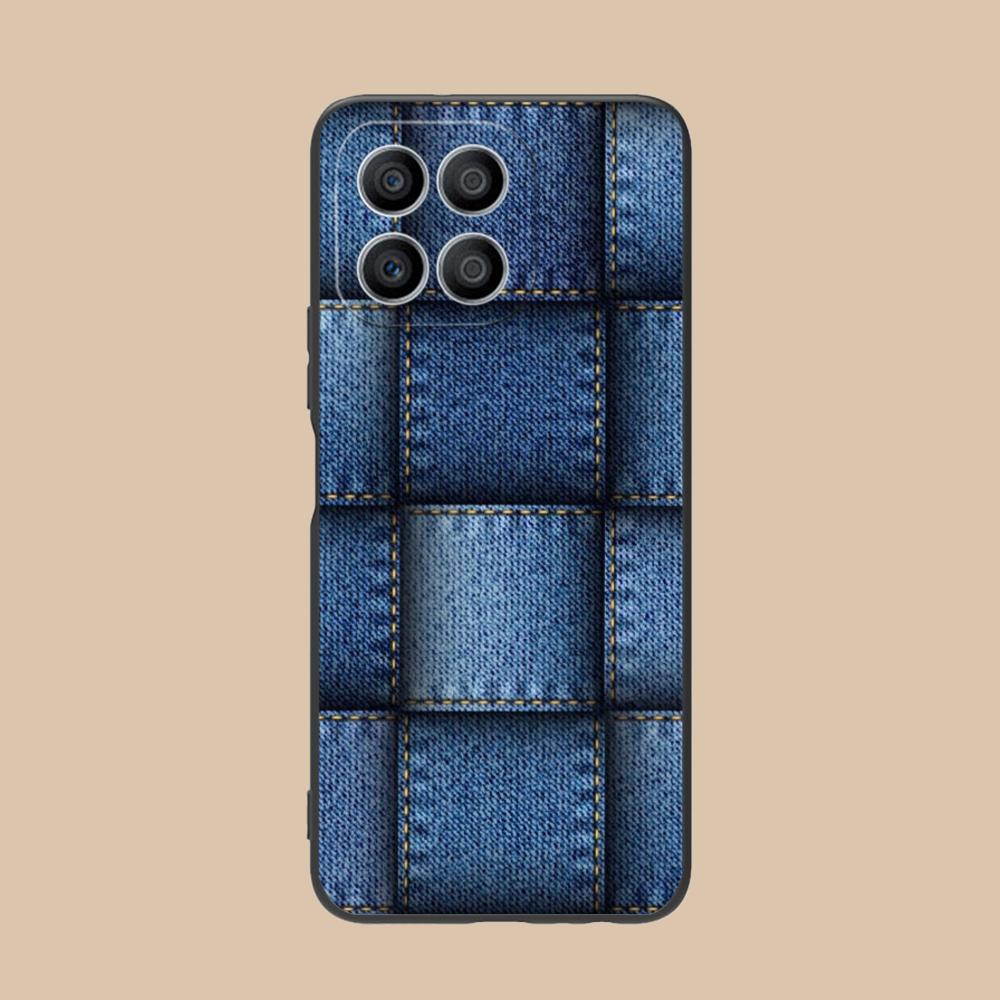 Jeans Texture Mobile Phone Case for Honor 90 80 70 60 50 30 20 10 9 8 7 Pro S SE Lite 5G Colorful Printing Cover Pretty Luxury