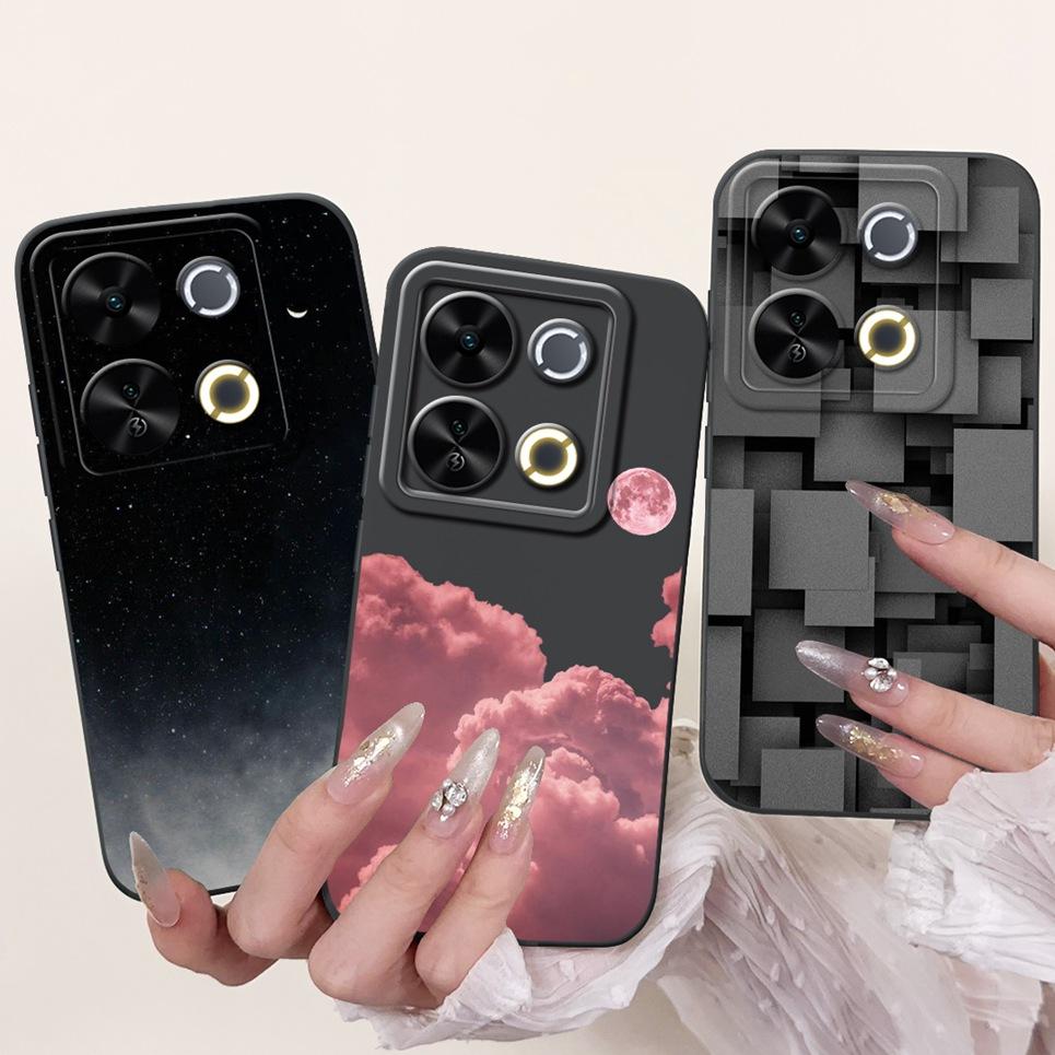 Luxury Fashion Coque For Itel P65 P671L Etui Moon Night Gothic Painting Phone Cases For ItelP65 P 65 Coques Soft Silicone Covers
