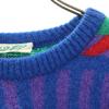 Zie Zae DESIGNER KNITWEAR 90s Old 3D Long sleeve sweater M Blue knit Men's Used
