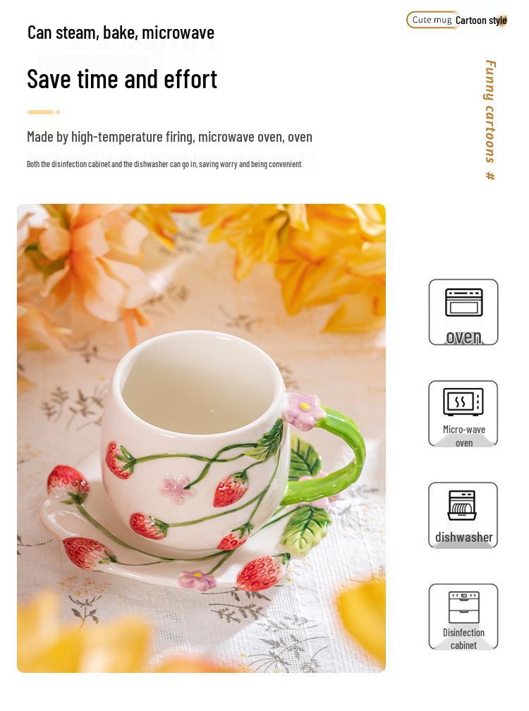 Hand-Painted Ceramic Coffee and Tea Cup for Girls – Stylish, High-Value Design