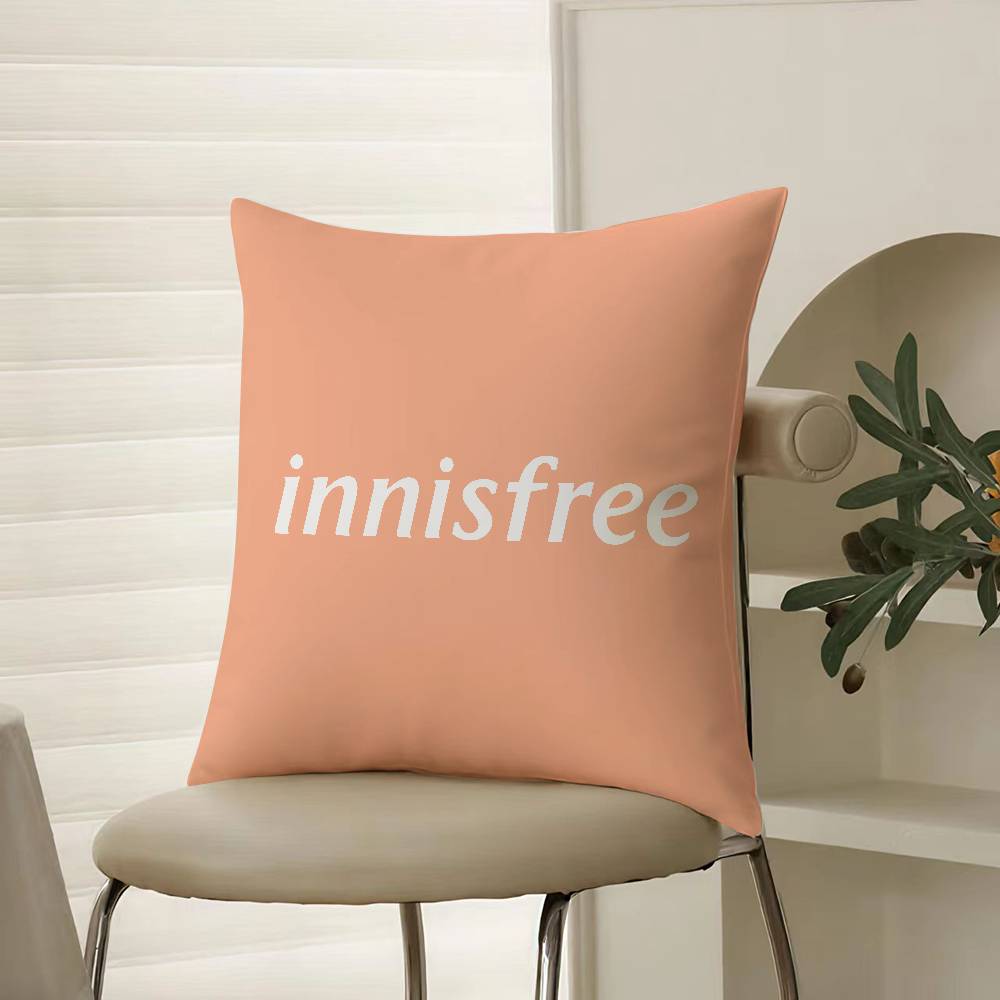 Natural And Quiet Iow-key Style-Innisfree Pillow Case Comfort Sofa Bed Silky Elegant Invisible Zipper Decorative Cushion Cover
