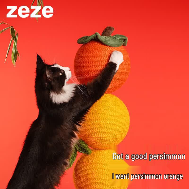 ZEZE Double Persimmon Cat Scratcher