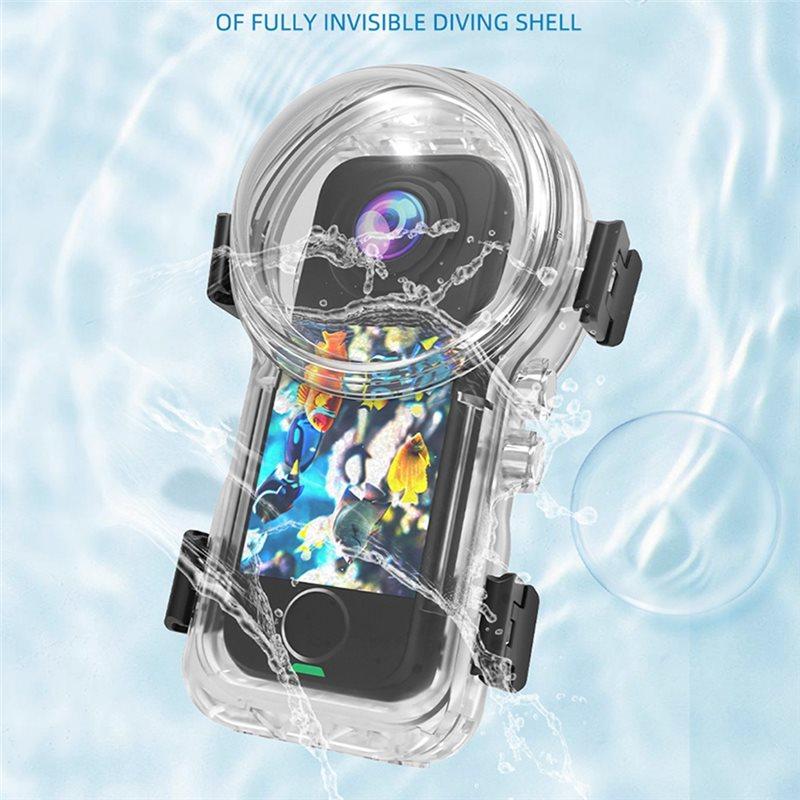 ABUO-For X4air Invisible Dive Case Waterproof Housing For Underwater Protection Diving Shell Accessory
