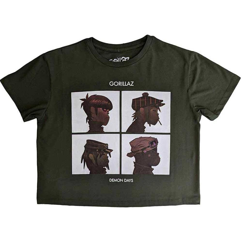 Женский укороченный топ Gorillaz: Дни Демона (Маленький) 3XL