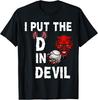 I Put The D In Devil Halloween Matching Couple Funny Graphic Unisex T Shirt