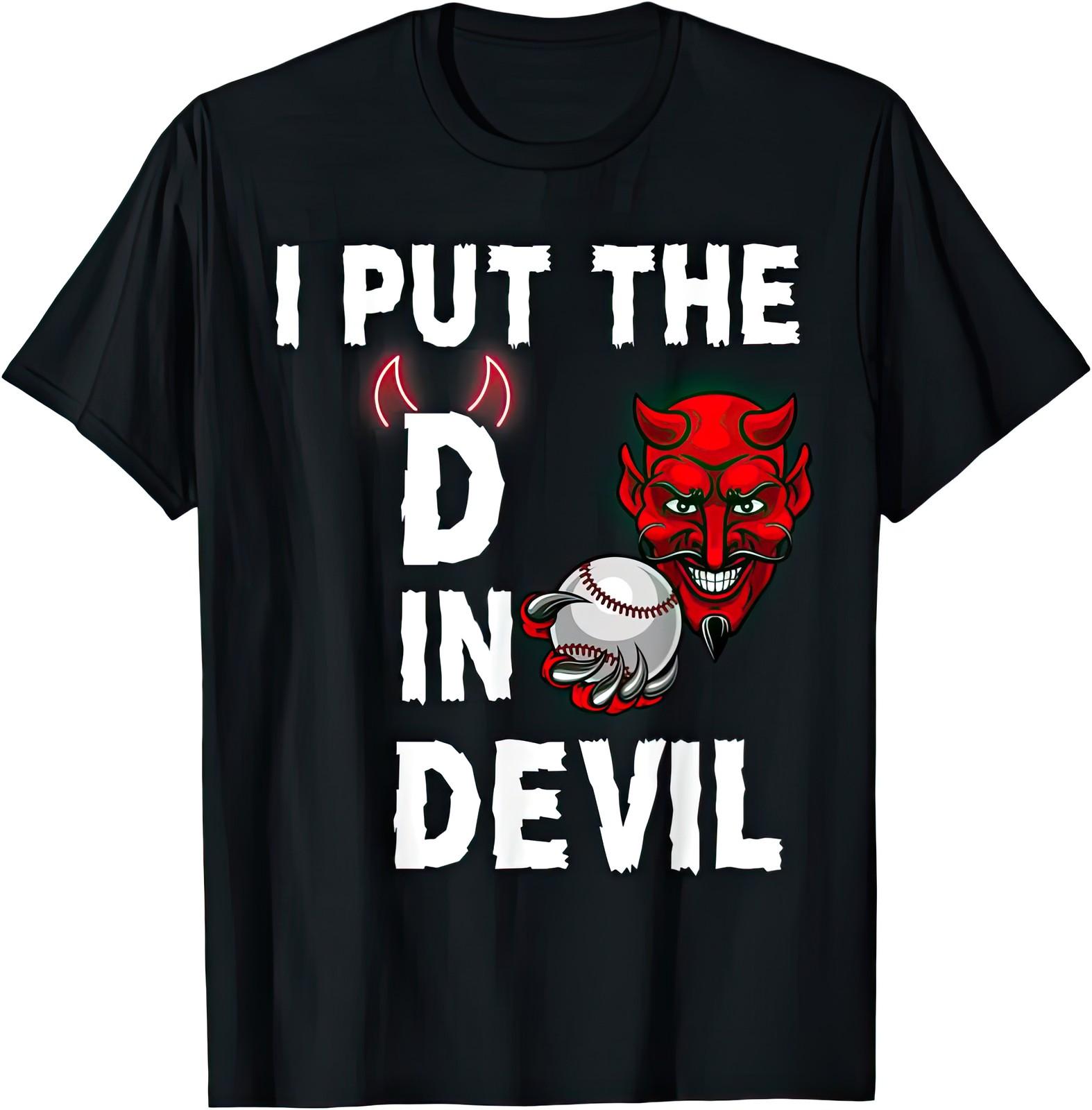 I Put The D In Devil Halloween Matching Couple Funny Graphic Unisex T Shirt L