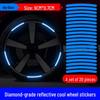 Reflective Nighttime Tire Anti-Collision Stickers for Cars & Motorcycles