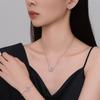 Mai Xiang Happiness Mai Ear Wreath Bird Necklace ins Wind Fashion Versatile Pink Zircon Clavicle Chain