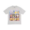 Palace Vegetable Cartoon Print Short Sleeve T-Shirt Unisex Tops Grey-Marl P12TS019