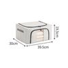 24/66/100L Transparent Mesh Foldable Storage Box No-Drill Moisture-Proof Oxford Fabric Clothes Organizer Dust-Proof PVC