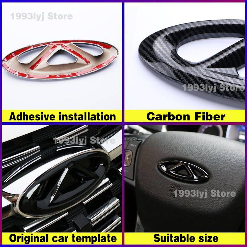 Hrbsq7 Per Chery Tiggo 7 Pro Styling Plastica Emblema Posteriore Griglia Anteriore Badge Decalcomanie di Alta Gamma Decorazione Esterna Auto