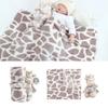 2pcs/set Stuffed Animal Plush Baby Blanket 75*100cm Baby Gift Newborn Baby Sleeping Blanket Bunny Design Flannel