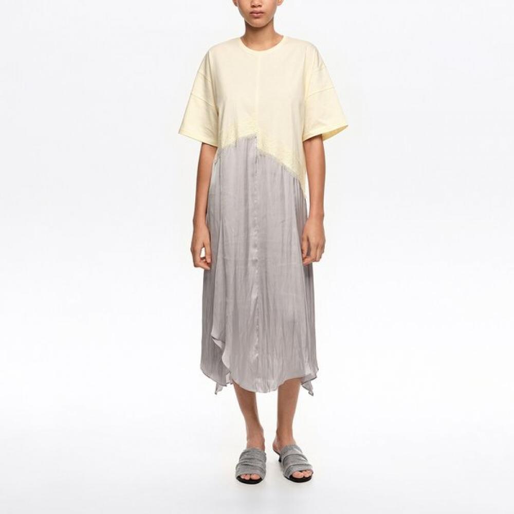 

Bimba Y Lola asYmmetrical Dress Two Material graY B265awo005grb Gray/XXS