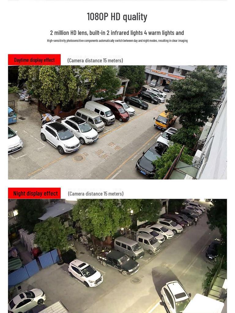 360° PTZ Outdoor Solar Surveillance Camera with Night Vision and Mobile Remote Access