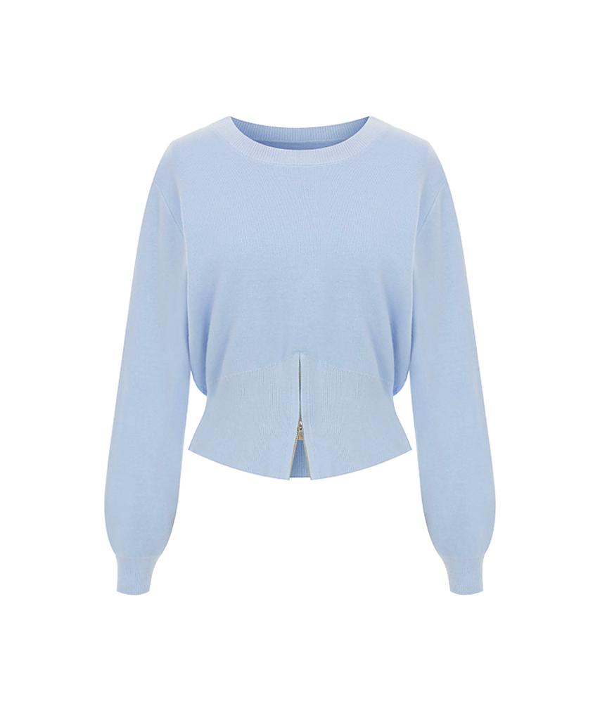 PAIGEFLYNN Drawzip Round Knit_P6Akn006C