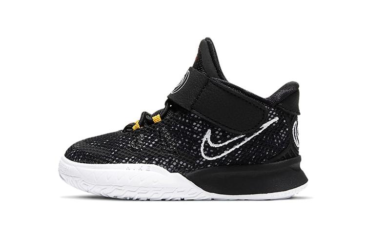 Nike Kyrie 7 Mid top Basketball Shoes Black White Infant And Toddler CT4980-002 25