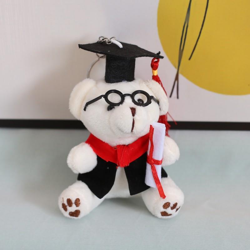 New Creative Doctoral Dress Doctor Bear Plush Toy Doll Pendant Bag Hanging Ornament Doll Doll Doll