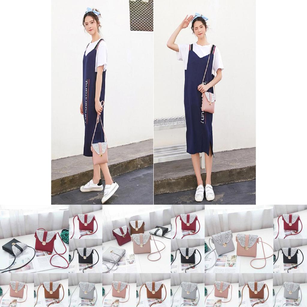 Chic Female Shoulder Bag With Sparkling Sequins And Stylish Compact Design