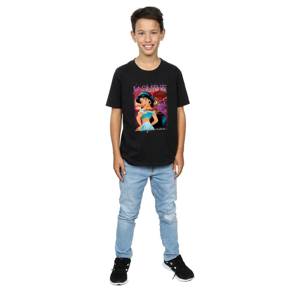 Disney Gutter Aladdin Prinsesse Jasmine Montasje T-skjorte
