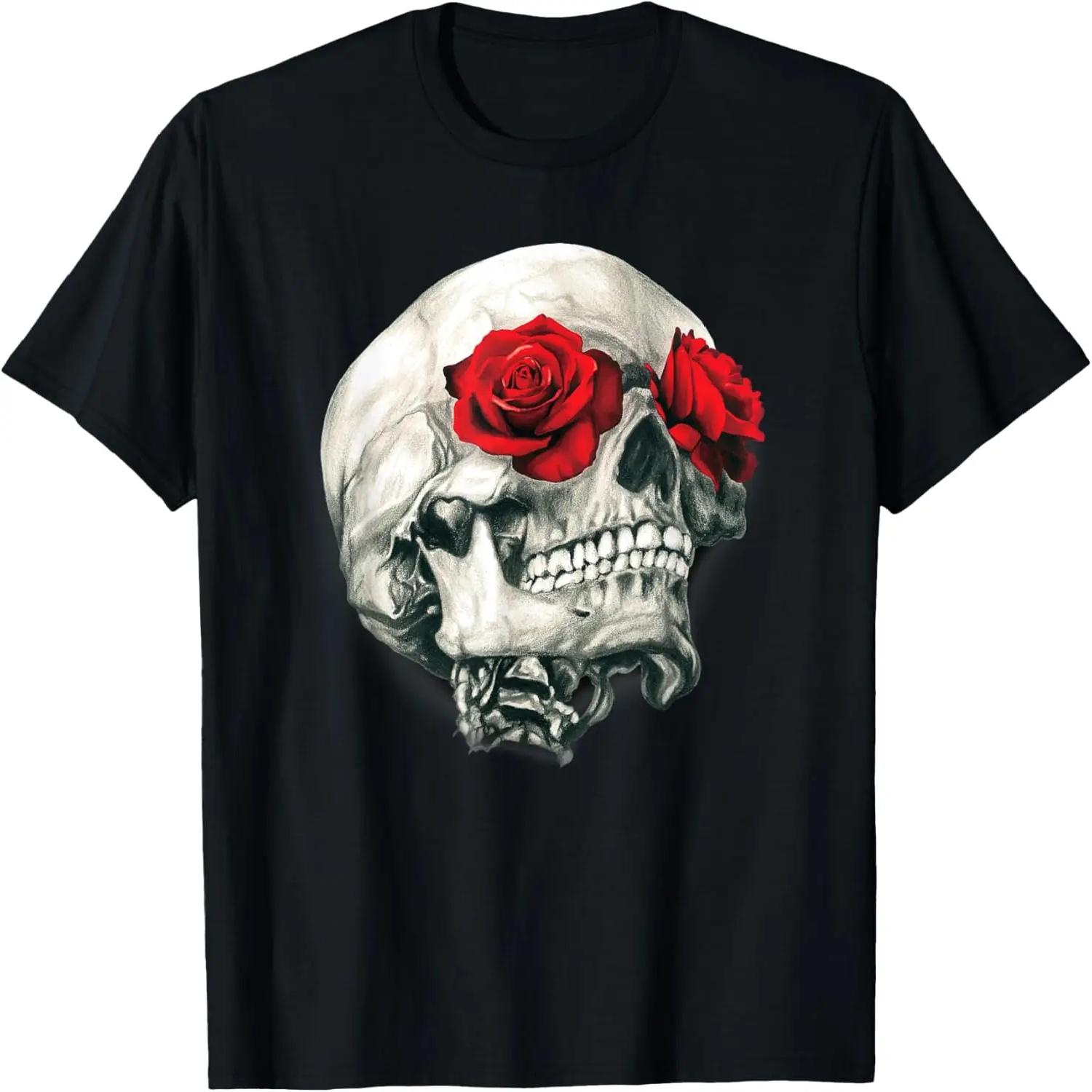 

Cool Skulls Flowers Rockers Gift T-Shirt XXXXXL чорний
