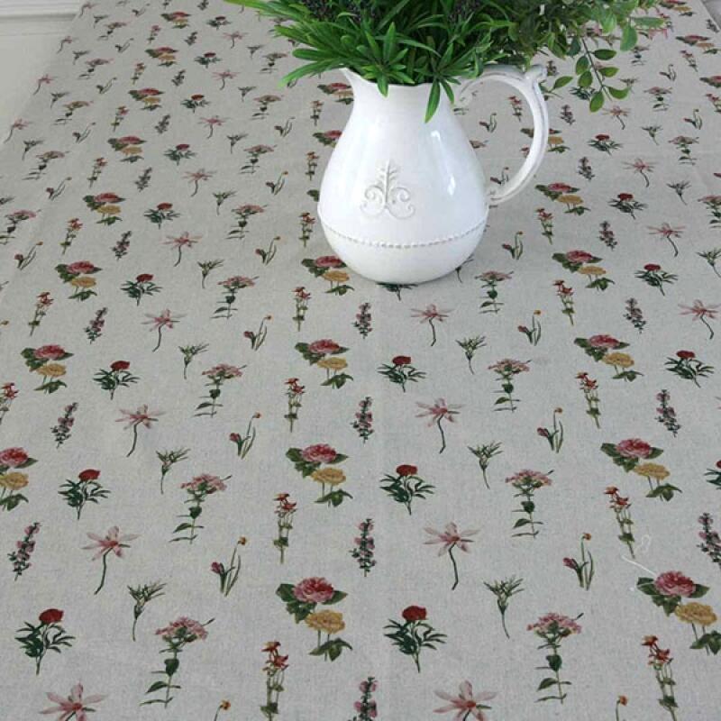 

Vivid Herb Linen Tablecloth - Natural 100x130 One color