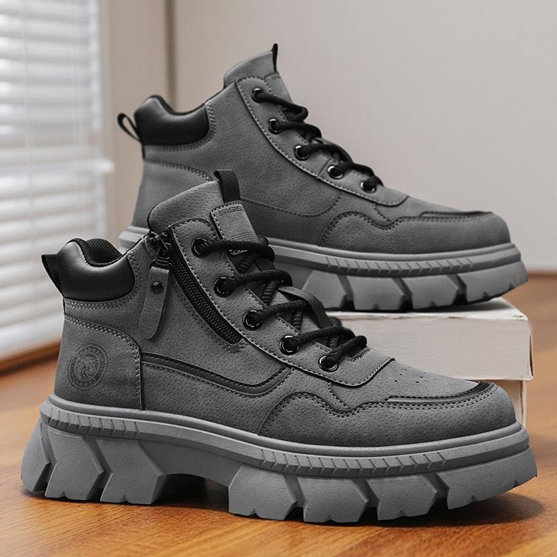Nová móda Podzim a zima Pánské vysoké boty Martin Studenti Muži Chlapci Trendy Pracovní obuv Měkká podešev Ochrana práce Martin Tenisky