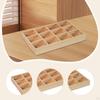 12-Compartment Wooden Organizer for Home Office Accessories 13.2x9.4x1.8inch